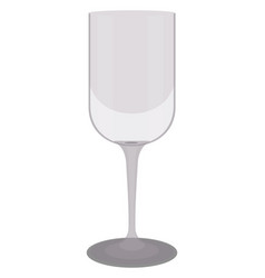 Empty Wine Glass On A White Background