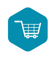 Large Shopping Trolley Icon Simple Style