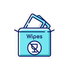 Alcohol Free Wipes Rgb Color Icon