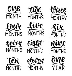 Baby Age Markers Set Monthly Milestone Cards