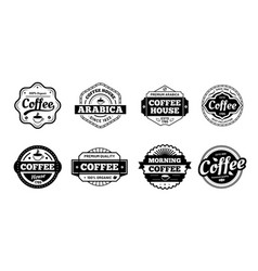 Coffee Badges And Label Design Sign Vintage Cafe