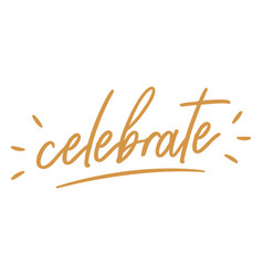 Celebrate Lettering Label