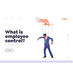 What Is Employee Control Concept For Landing Page