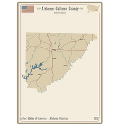 Map Cullman County In Alabama