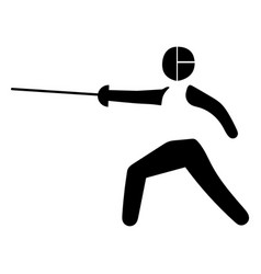 Olympic Sport Pictogram Fencing