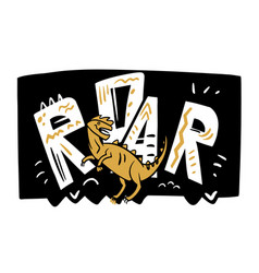 Roar Lettering Dinosaur Letters