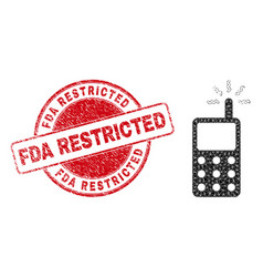 Scratched Fda Restricted Round Badge And Cell