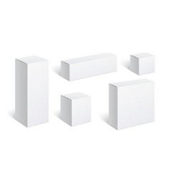 Set Of Realistic White Boxes