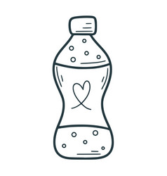 Soda Bottle Hand Drawn