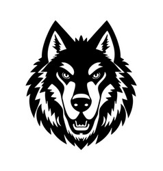 Wolf Head Black And White Icon