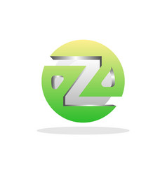 Initial Logo Z Globe Circle Design Usable