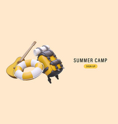 Summer Camp For Tourists 3d Backpack Guitar