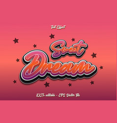 Sweet Dream Editable Text Effect 3d Emboss