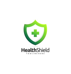 Safety Shield Logo With Medical Cross Sign