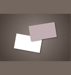 Blank Empty Visiting Card Template Mock Up Design