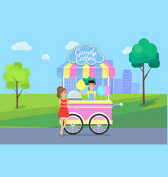 Candy Cotton Poster And Seller