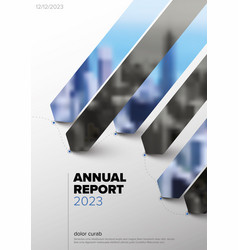 Lightannual Report Front Cover Page Template With