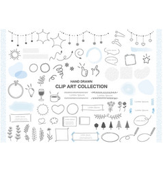 Set Of Hand Drawn Clip Art