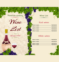 Wine List Template