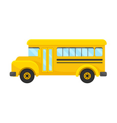 Yellow School Bus Of Left Side