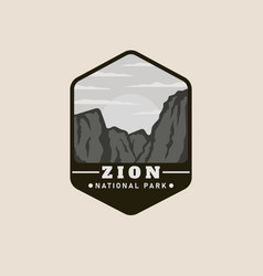 Zion National Park Logo Patch Symbol Design