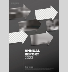 Dark Annual Report Front Cover Page Template