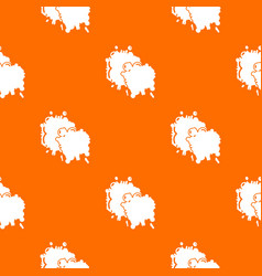 Paintball Splash Blob Pattern Orange