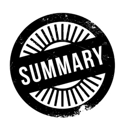 Summary Stamp Rubber Grunge