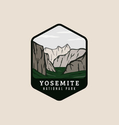 Yosemite National Park Logo Patch Symbol Design