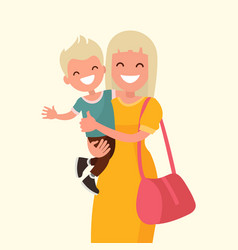 happy-mother-holding-his-son-royalty-free-vector-image