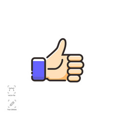 Icon Like Thumps Up Button