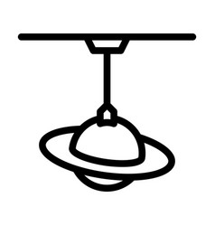 Modern Lamp Ceiling Line Icon