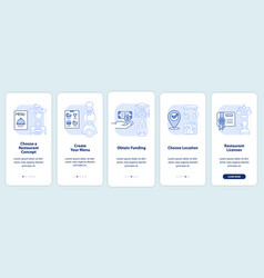 Small Restaurant Business Plan Light Blue