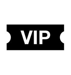 Vip Ticket Silhouette Icon