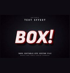 Box Text Red 3d Effect Editable