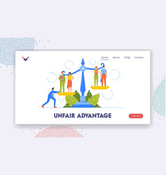 Unfair Advantage Landing Page Template Inequality