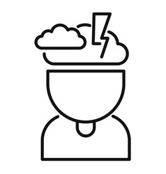 Brainstorming Idea Person Icon Outline