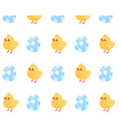 Chickens And Easter Eggs Pattern