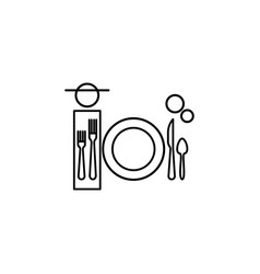 Dinner Table Etiquette Icon Can Be Used For Web