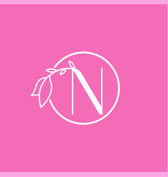 Beauty Studio Logo Letter N