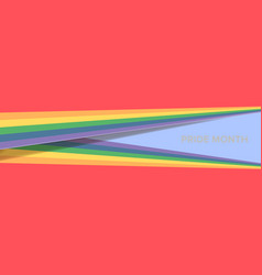 Happy Pride Month Horizontal Banner