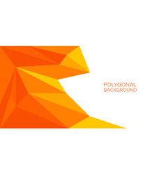 Orange Poligonal Abstract Background