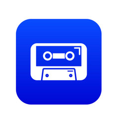 Cassete Tape Icon Blue