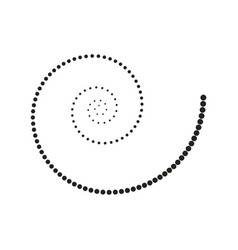 Dotted Spiral Concept Graphic Design Element