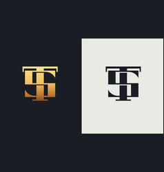 Initial Ts St T S Monogram Logo Template