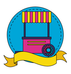 Booth Street Food Sticker Ribbon