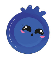 Cute Blueberry Character Cartoon