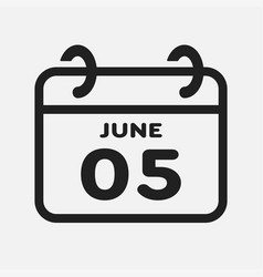 Icon Page Calendar Day - 5 June