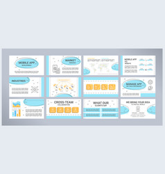 Mobile App Development Presentation Templates Set