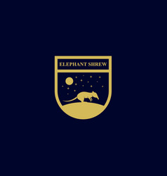 Logo Elephant Shrew Emblem